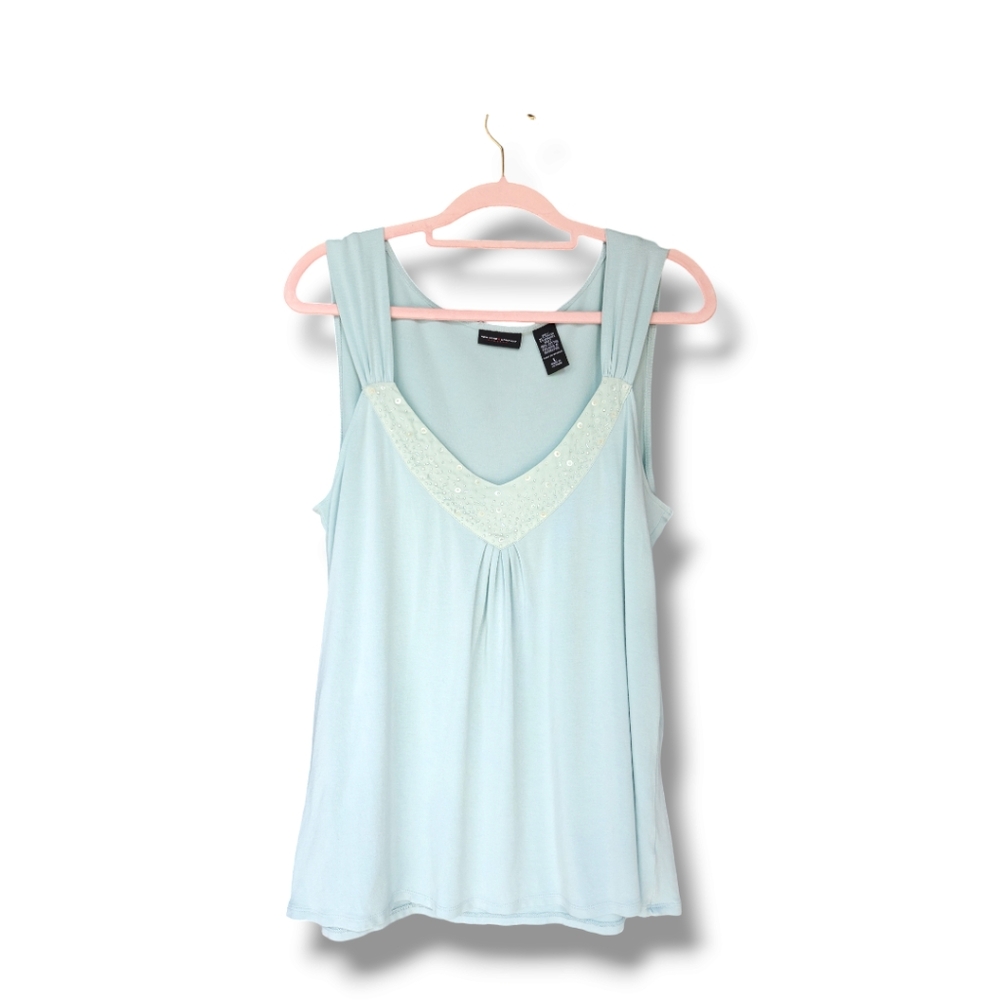 New York  & Company Turquoise Top